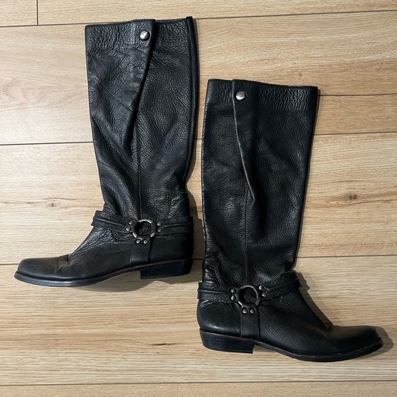 Franco Sarto Shoes - FRANCO SARTO “The Artists Collection” Leather Lariat Western Biker Boot